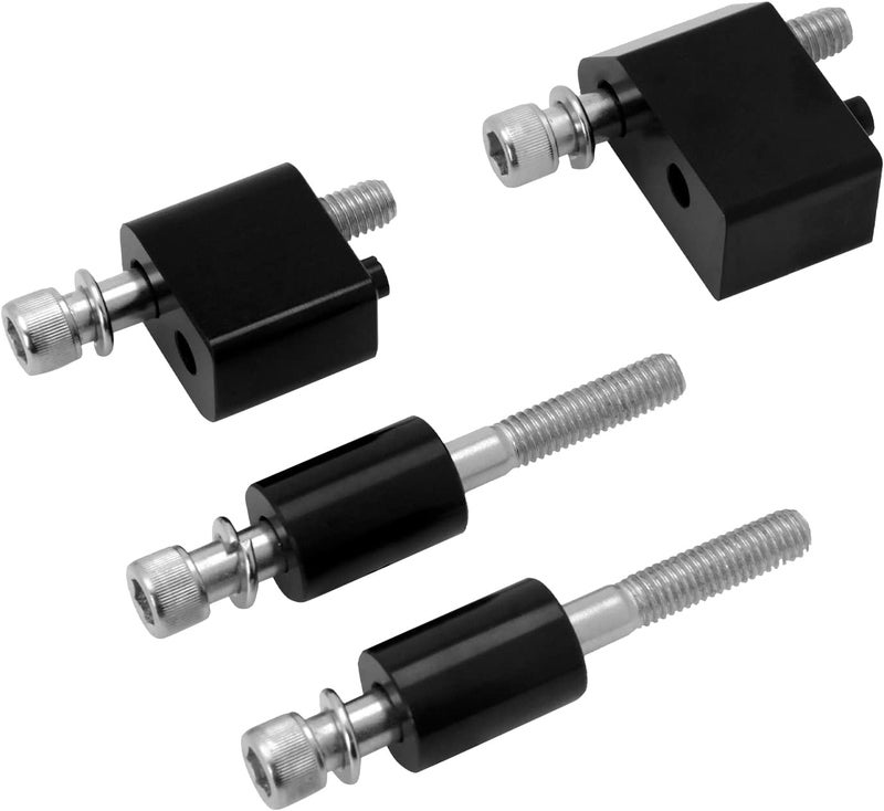 CARGLETRUE Motorcycle Driver Floorboard Extensions Spacer Extenders Kit Fit for Harley Touring Road Glides Road Kings Electra Glides Street Glides 2009-2024 FL Trikes 2009-2013 1.25 inch Black - Image 1